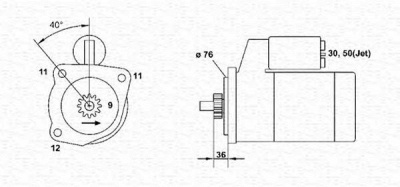 MAGNETI MARELLI 943251326010 -  Стартер